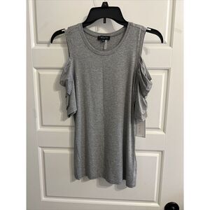 1. State Gray Tank‎ Top With Sleeves Size S New